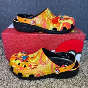 Pokémon x Crocs Charizard Classic Clog Fire Orange Men's 8 Women's 10 NEW
